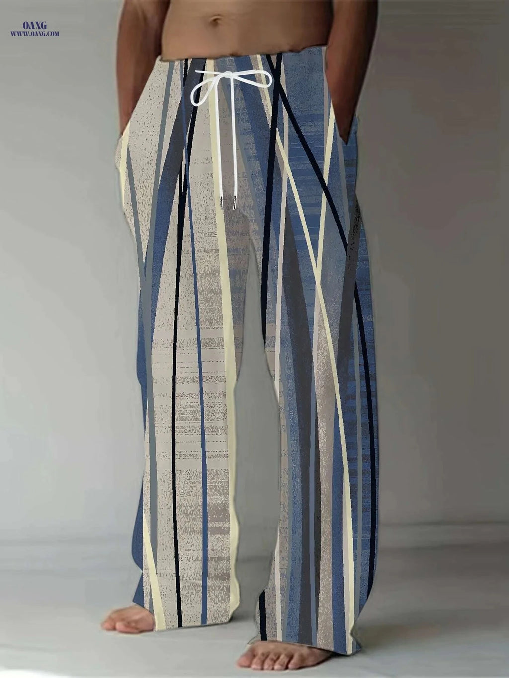 Vintage-Inspired Loose-Fit Pants - Lightweight Summer Trousers for All   OAXG Style3 / M