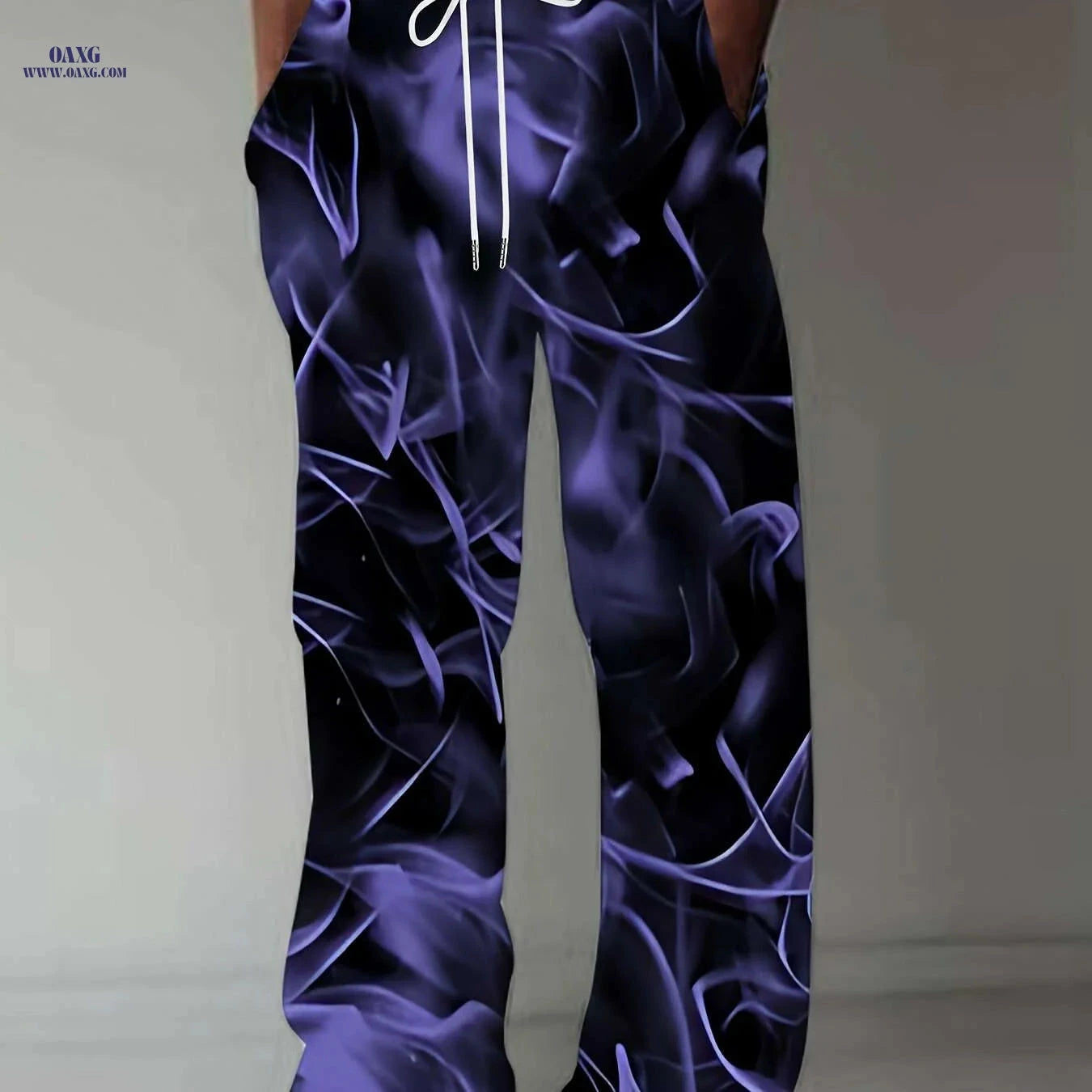 Vintage-Inspired Loose-Fit Straight-Leg Pants - Floral Print & Comfortable   OAXG 