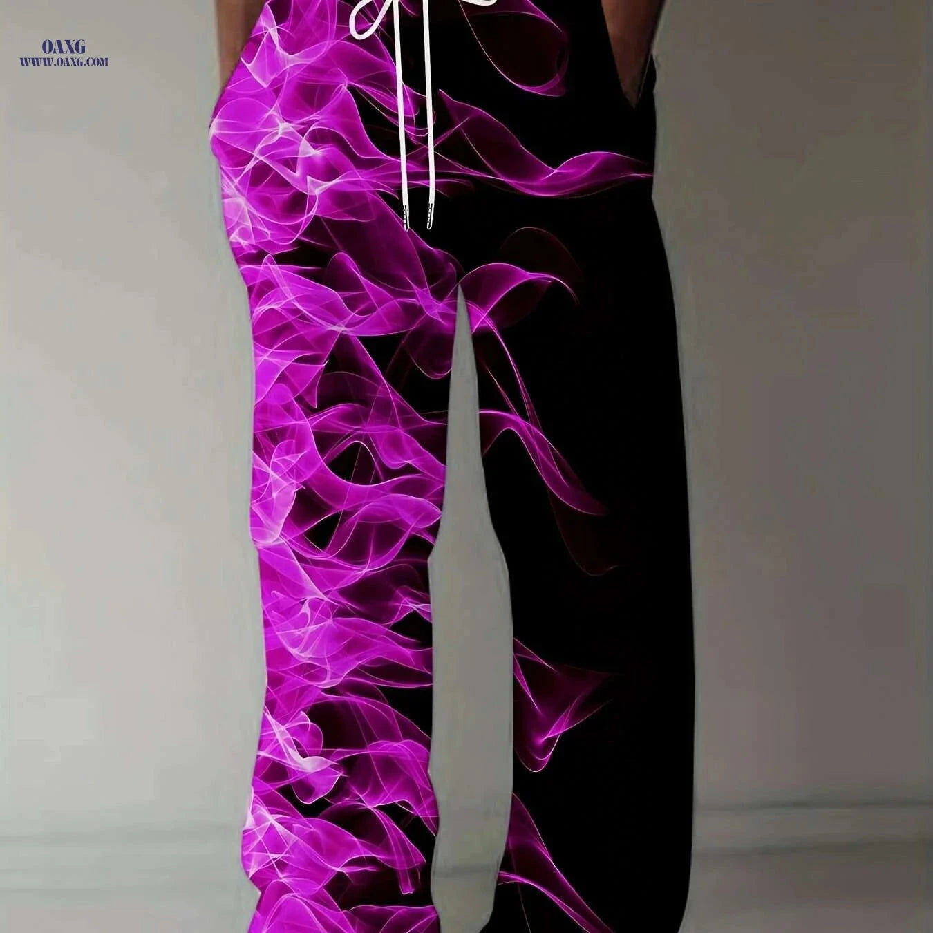 Vintage-Inspired Loose-Fit Straight-Leg Pants - Floral Print & Comfortable   OAXG 