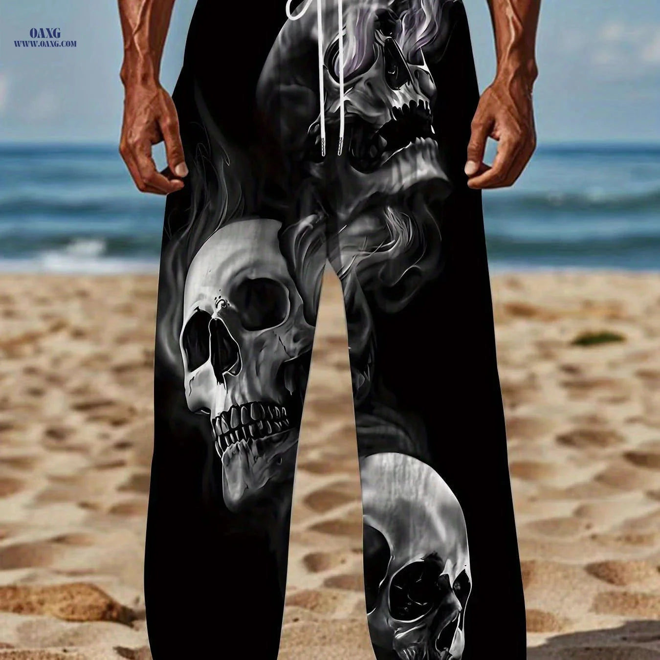 Vintage Loose Straight-Leg Men's Pants - Casual Autumn/Winter Style   OAXG 