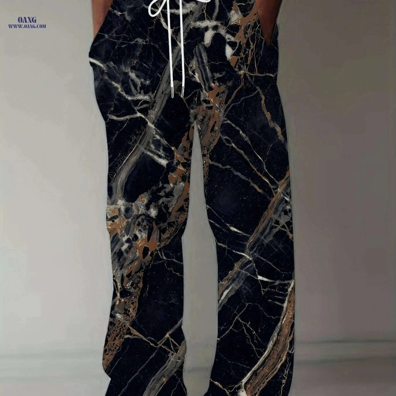 Vintage Loose Straight-Leg Trousers - Casual Summer Pants for Men   OAXG 