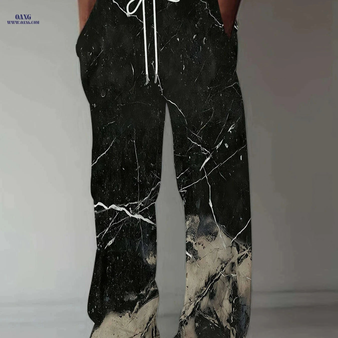 Vintage Loose Straight-Leg Trousers - Casual Summer Pants for Men   OAXG 