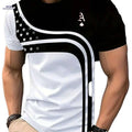 Vintage Poker Graphic Tee for Men - Lightweight Red & White T-Shirt   OAXG 