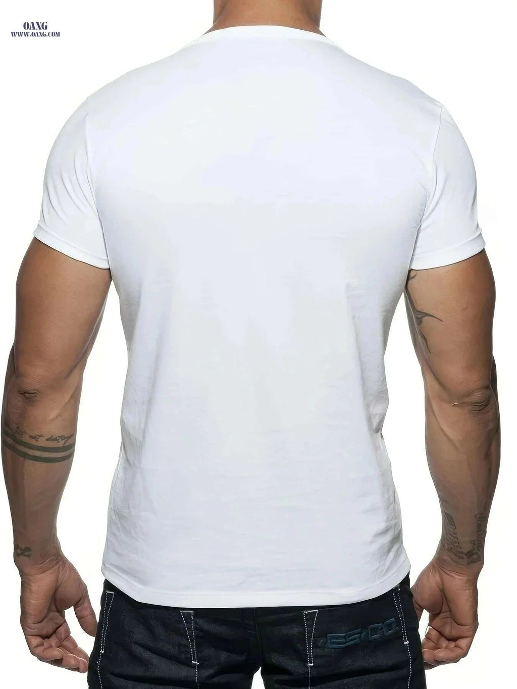 Vintage Racing Car Graphic Tee - Men's Casual Crew Neck T-Shirt   OAXG White / S