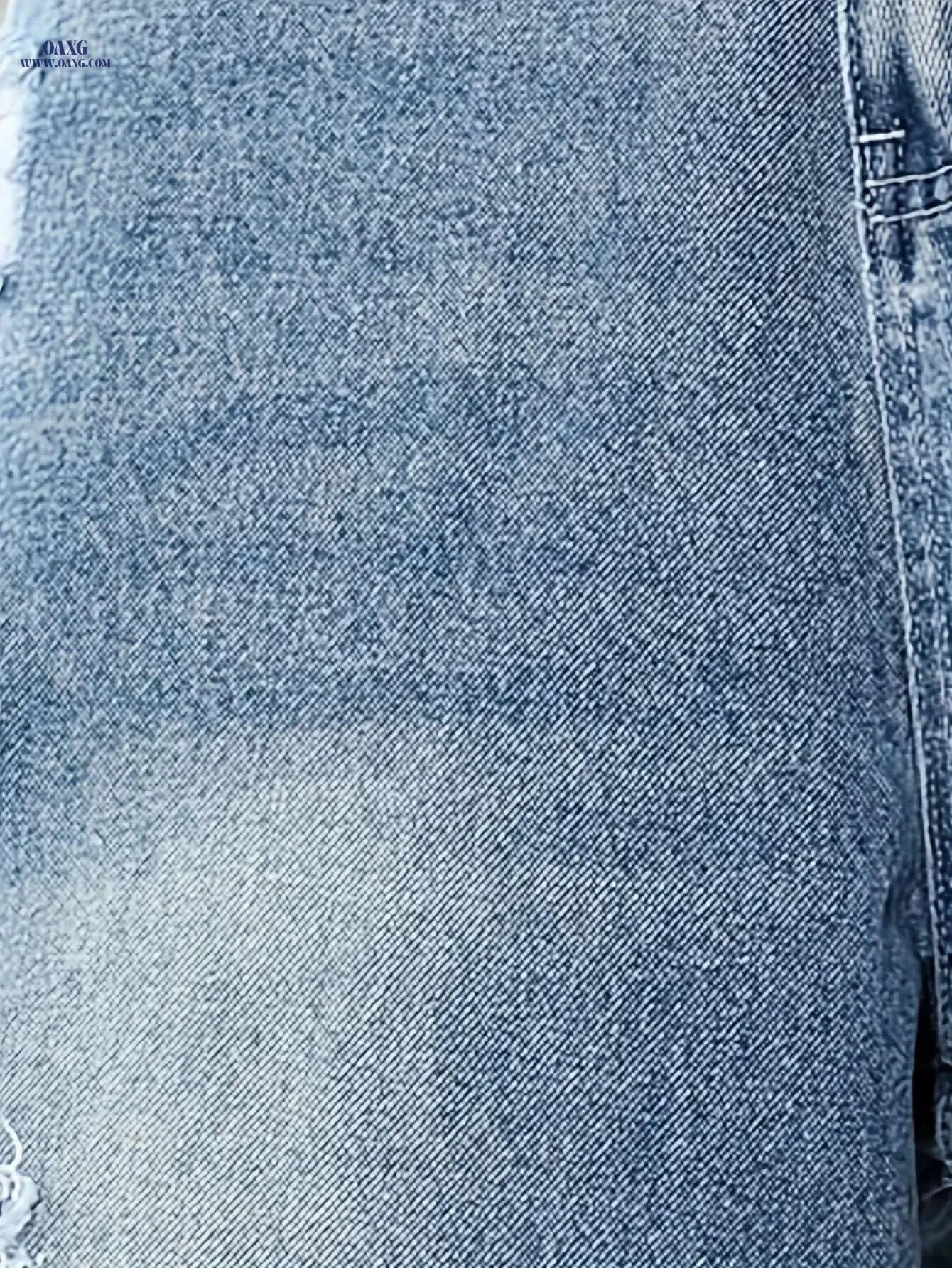 Vintage Ripped Jeans for Men - Loose Fit, Distressed Style Pants   OAXG 