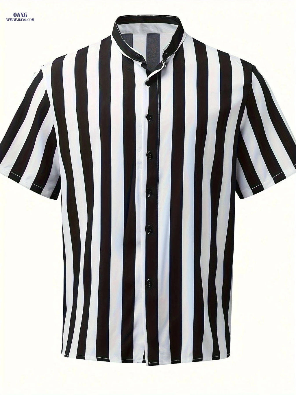 Vintage Single-Breasted Men's Henley Shirt - Casual Short Sleeve   OAXG 