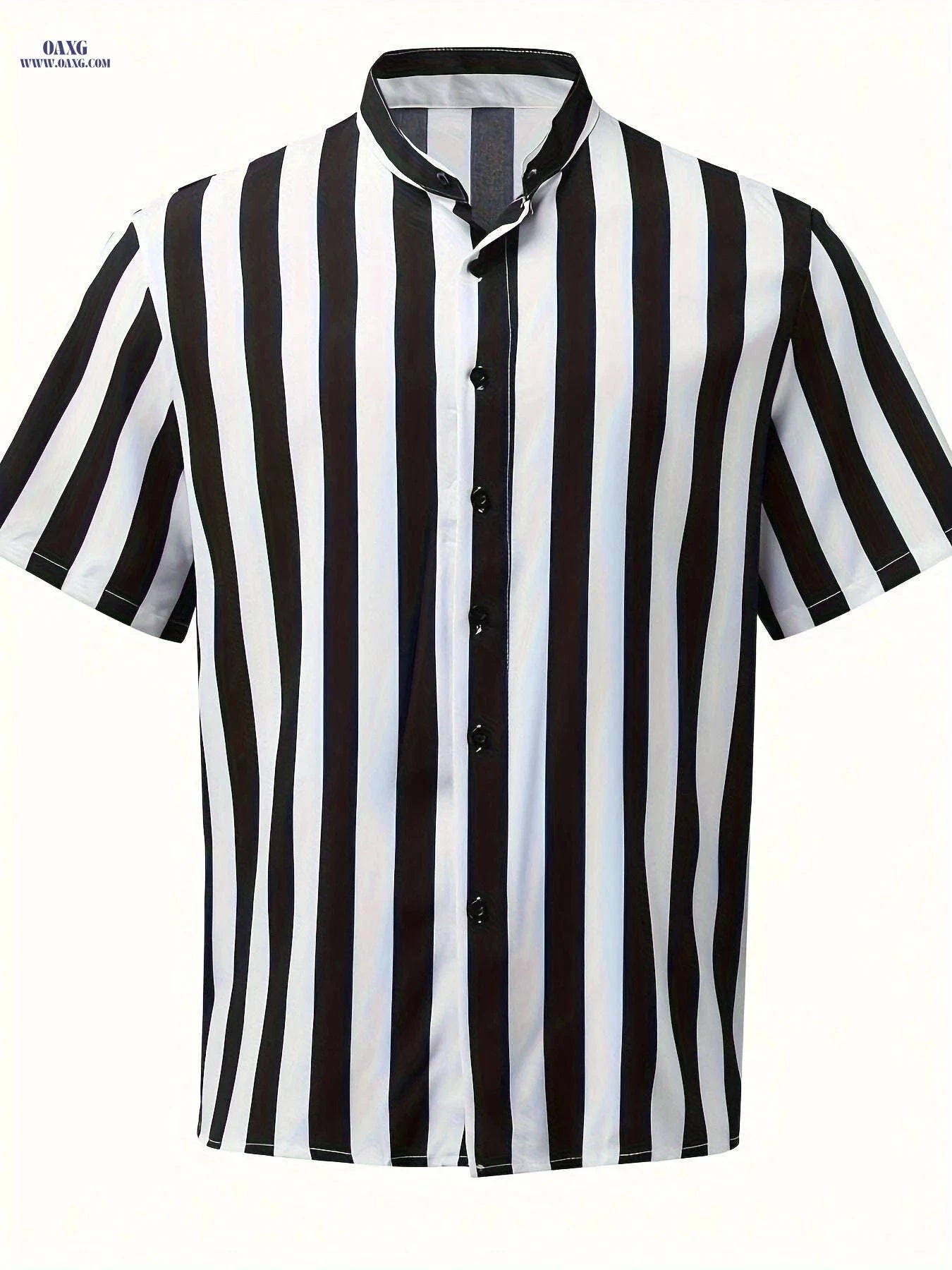 Vintage Single-Breasted Men's Henley Shirt - Casual Short Sleeve   OAXG 