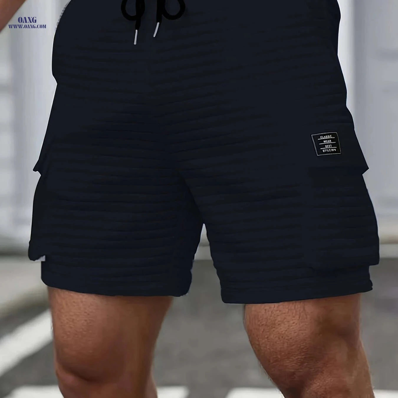Waffger Men's Multi-Pocket Work Shorts - Casual Golf & Outdoor Fit   OAXG White / FR S