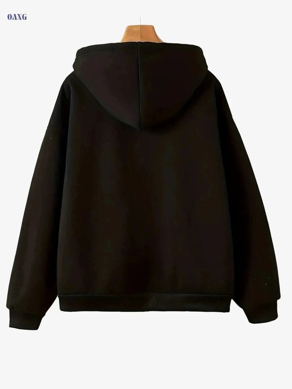 Winter Warmth Women's Hooded Jacket - Fleece Lined, Geometric Print   OAXG 
