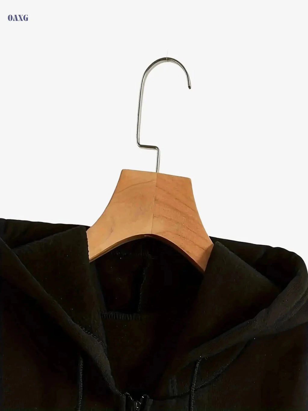 Winter Warmth Women's Hooded Jacket - Fleece Lined, Geometric Print   OAXG Black / S