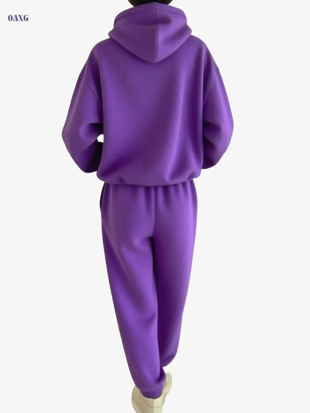 Women's 2pcs Pocket Hoodie and Joggers - Casual Outdoor Outfit   OAXG 
