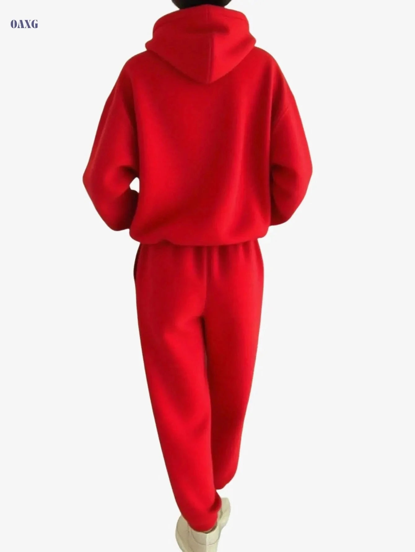Women's 2pcs Pocket Hoodie and Joggers - Casual Outdoor Outfit   OAXG 
