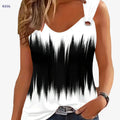 Women's 3D Printed Geometric Tank Top - Elegant Summer Sportswear   OAXG 
