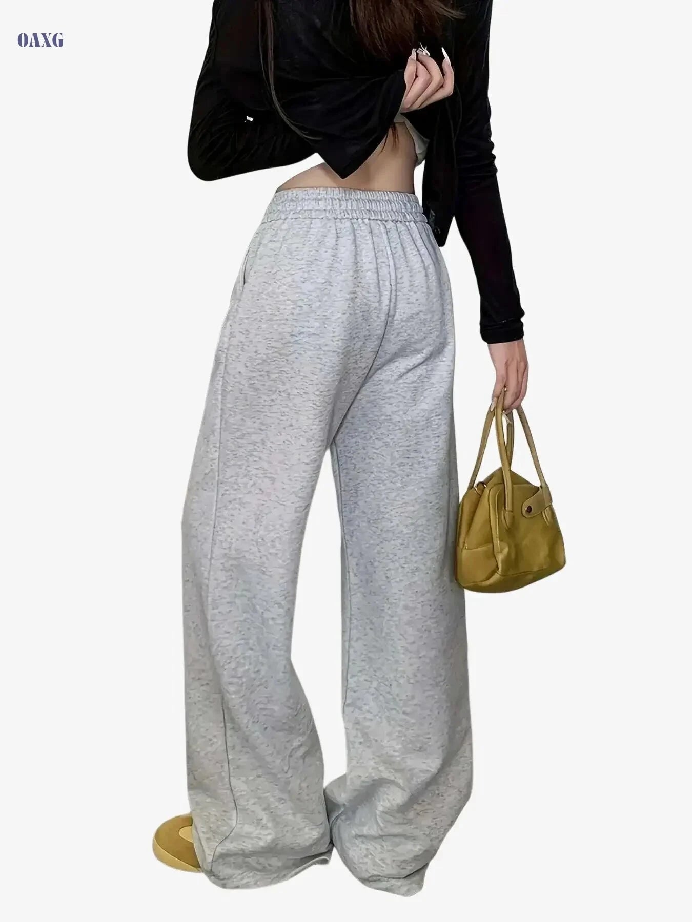 Women's Abstract Print Drawstring Joggers - Comfy Polyester Style   OAXG 