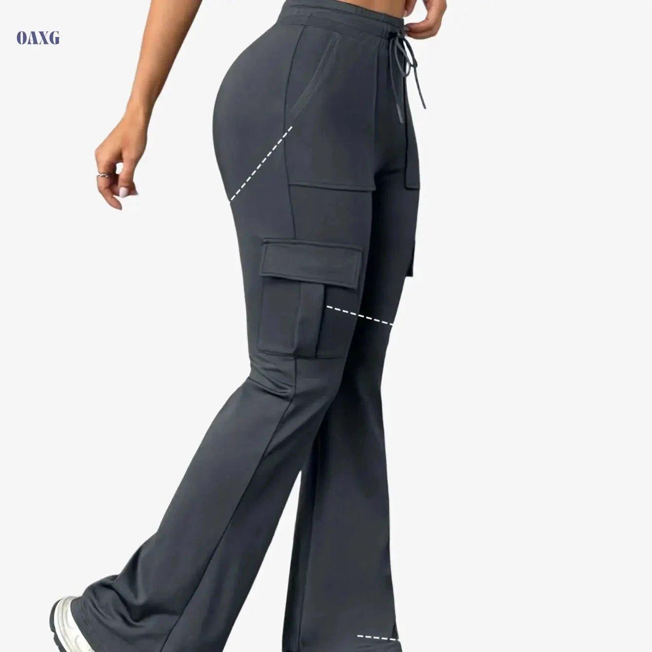 Women's Athletic Cargo Jogger Pants - Slim-Fit, All-Season, Lightweight   OAXG 