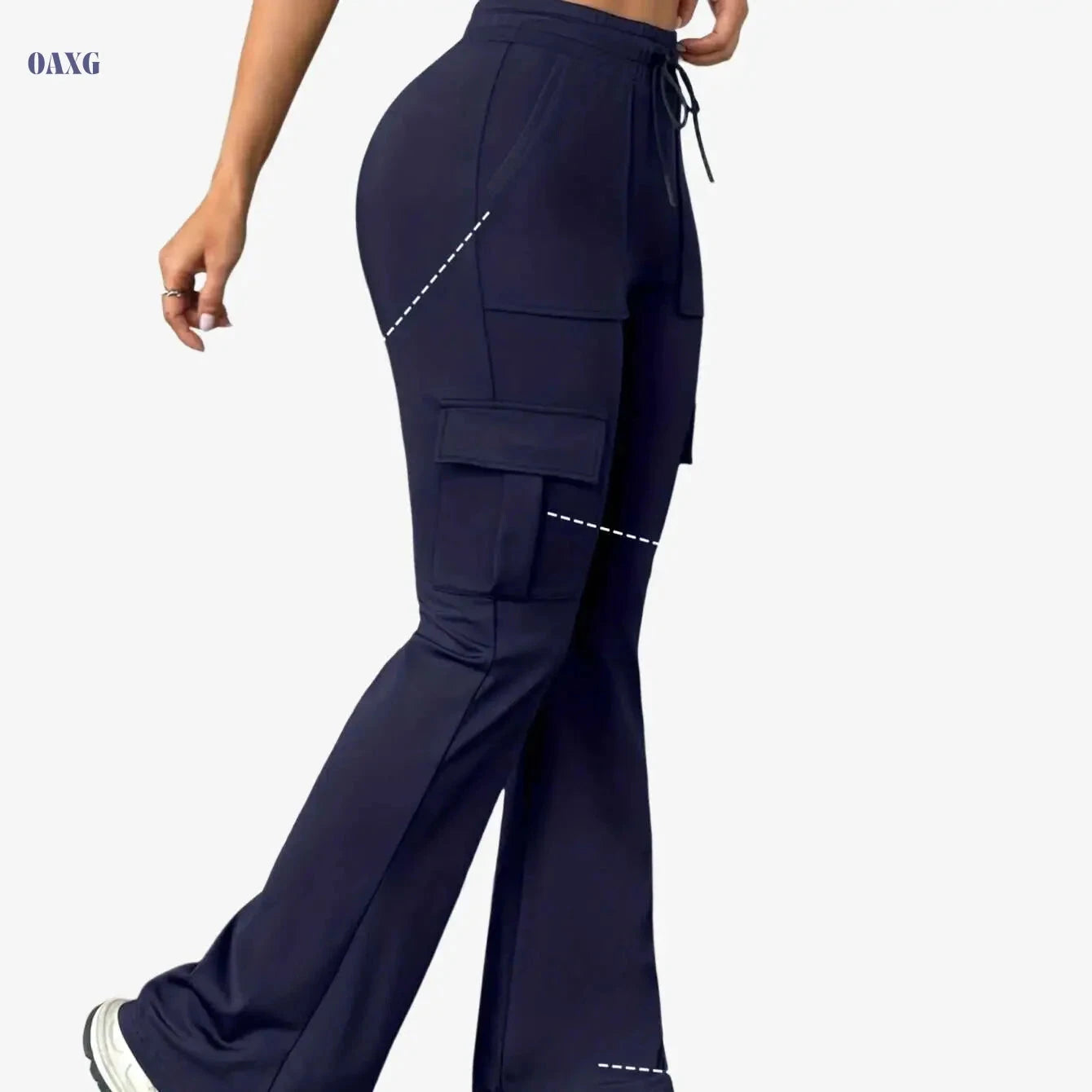 Women's Athletic Cargo Jogger Pants - Slim-Fit, All-Season, Lightweight   OAXG 