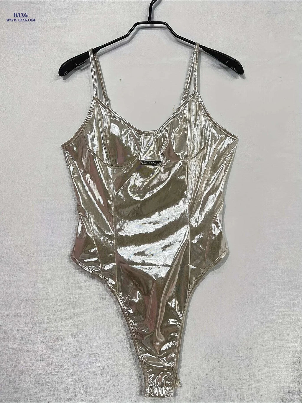 Women's Backless Cami Bodysuit - Sleek V-Neck, Soft Stretchy Fit   OAXG 