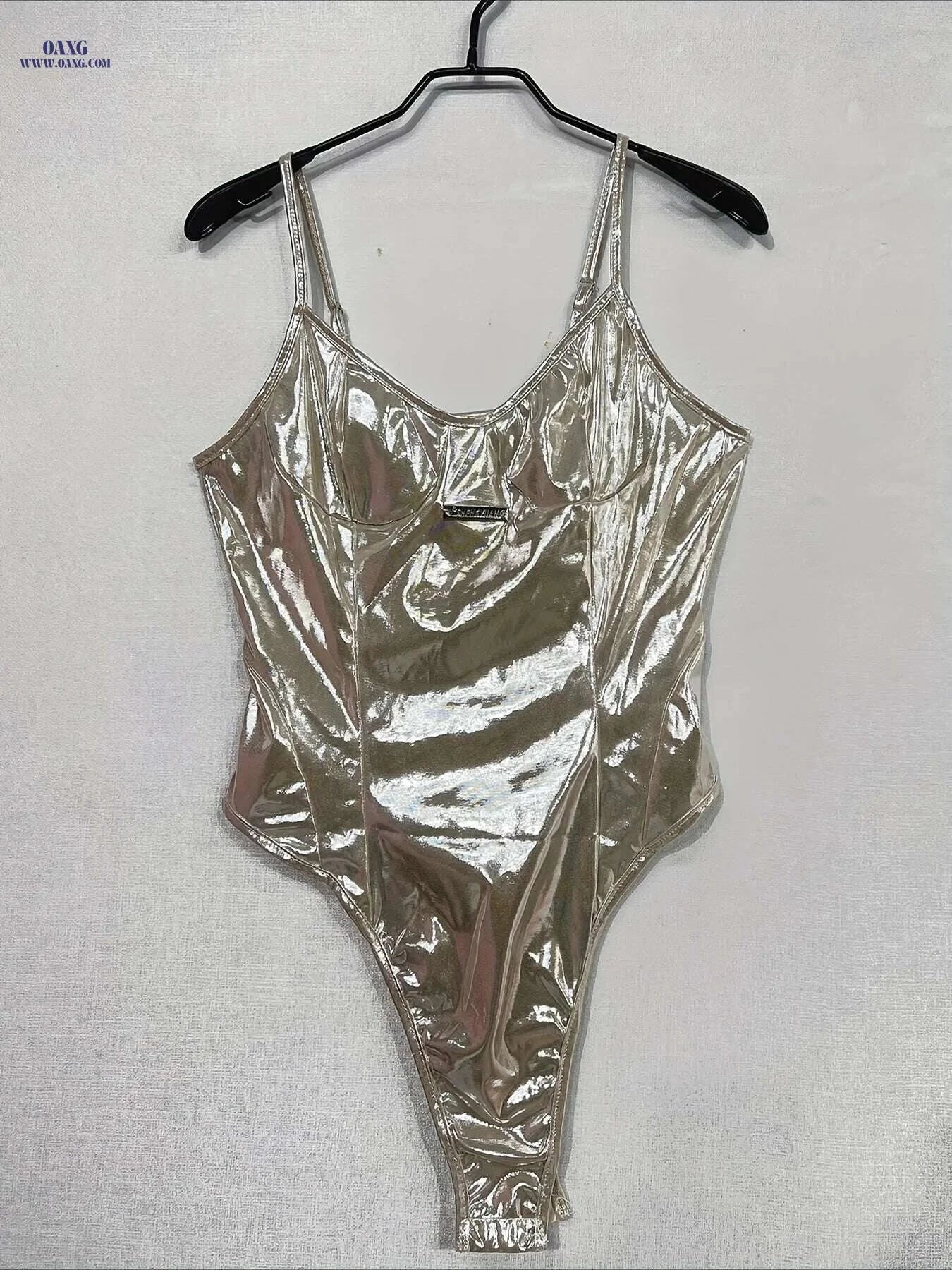 Women's Backless Cami Bodysuit - Sleek V-Neck, Soft Stretchy Fit   OAXG 