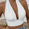Women's Backless Strapless Bandeau Top - Elegant & Versatile Design   OAXG 