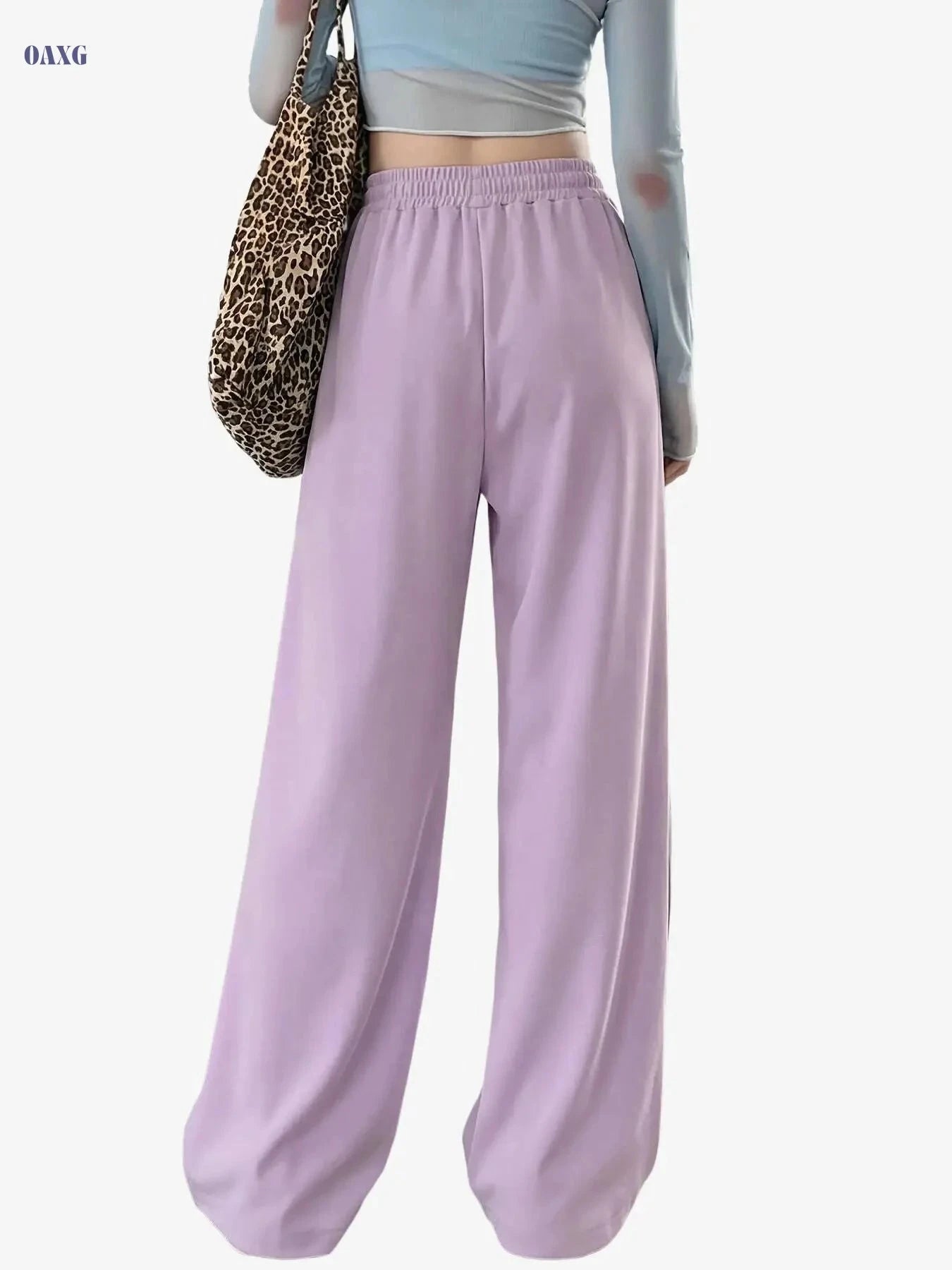 Women's Black Jogger Pants - Dragon Print, Elastic Drawstring & Breathable   OAXG 
