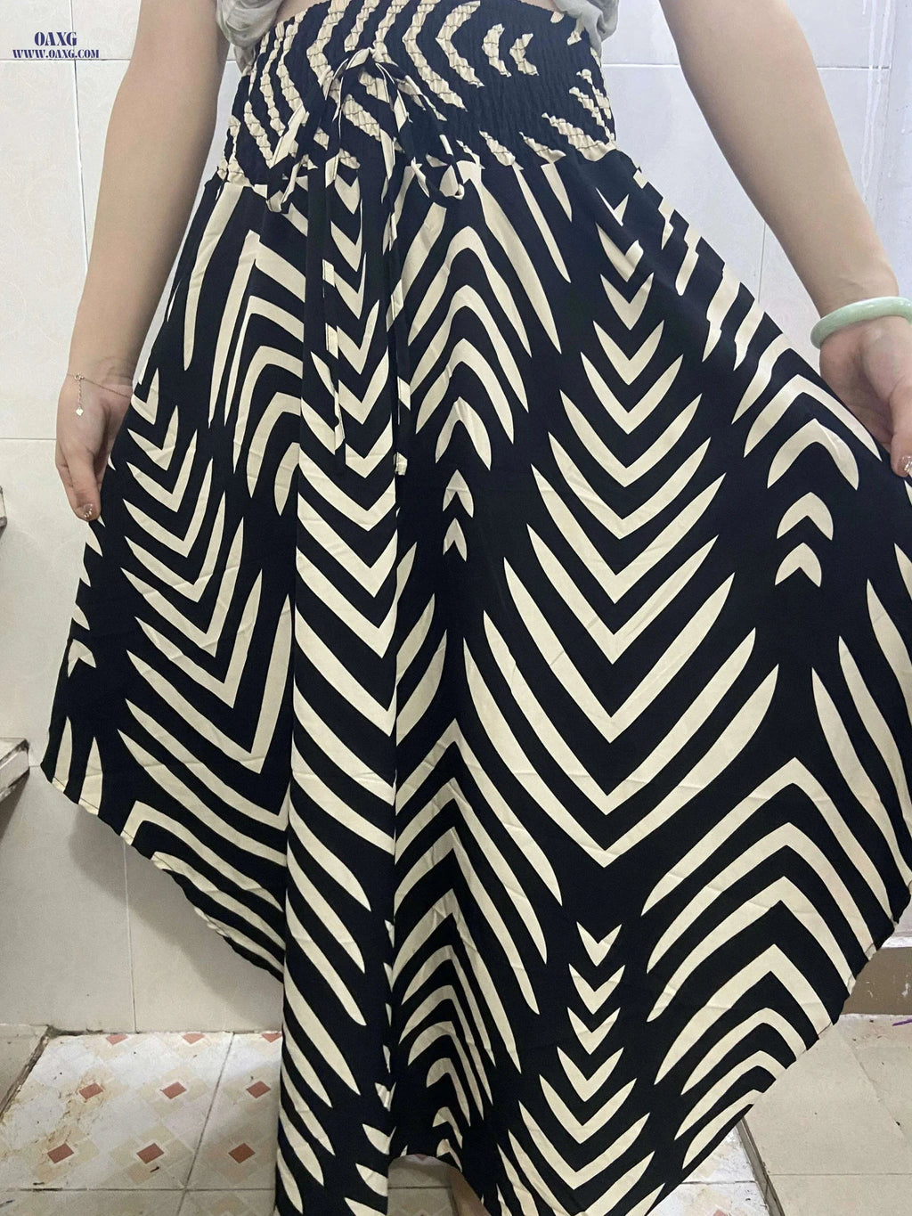 Women's Boho Paisley Print A-line Skirt - Spring & Summer Style   OAXG 