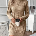 Women's Cable Sweater Dress   OAXG Khaki / S