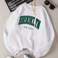 Women's Casual And Fashionable Sports Sweatshirt, Suitable For Autumn And Winter, Comfortable And Soft, Letter Pattern Suitable For Winter   OAXG White / XS