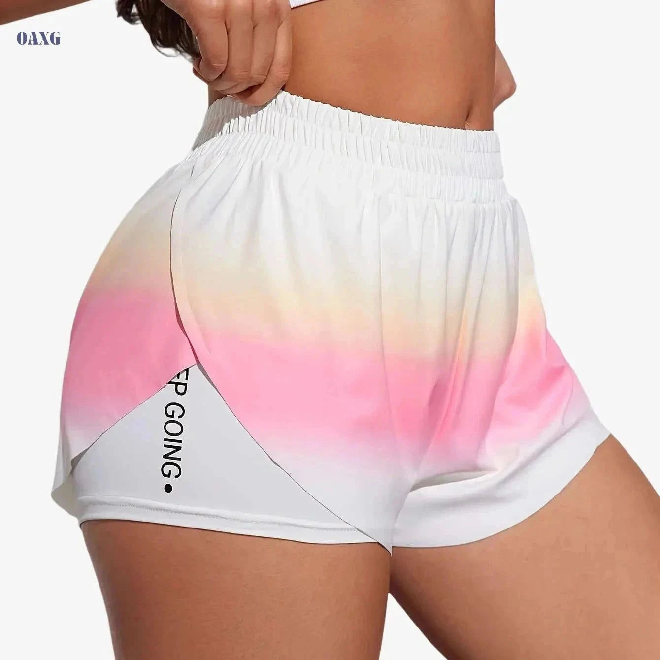 Women’s Casual Athletic Yoga Shorts - Lightweight & Stretchy Fit   OAXG 【Multicolor】 / S