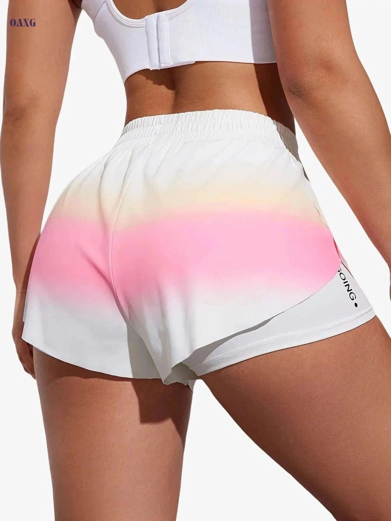 Women’s Casual Athletic Yoga Shorts - Lightweight & Stretchy Fit   OAXG 【Multicolor】 / S