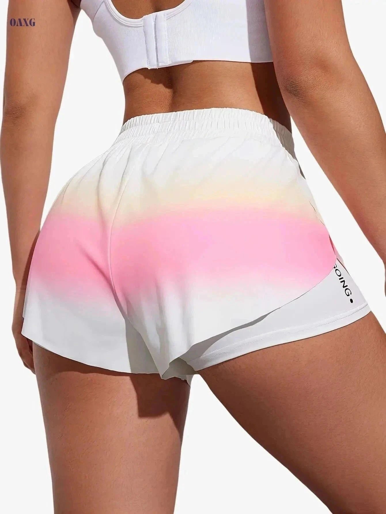 Women’s Casual Athletic Yoga Shorts - Lightweight & Stretchy Fit   OAXG 【Multicolor】 / S