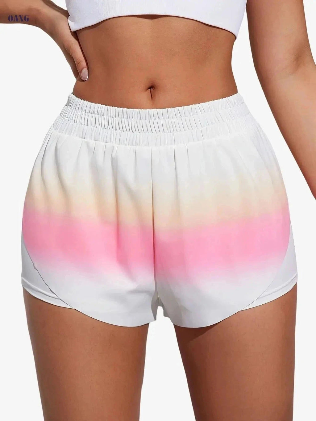 Women’s Casual Athletic Yoga Shorts - Lightweight & Stretchy Fit   OAXG 【Multicolor】 / S