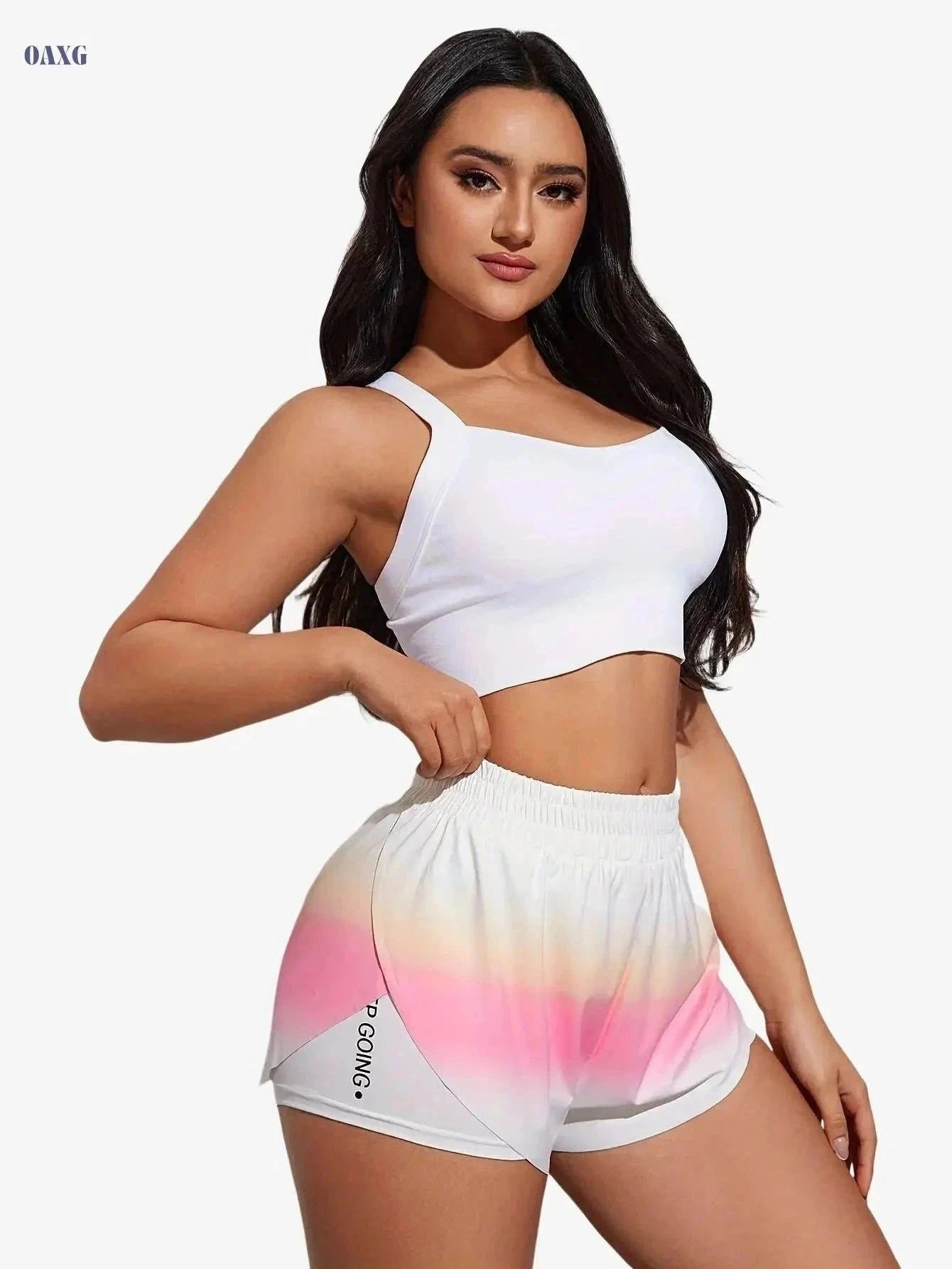 Women’s Casual Athletic Yoga Shorts - Lightweight & Stretchy Fit   OAXG 【Multicolor】 / S