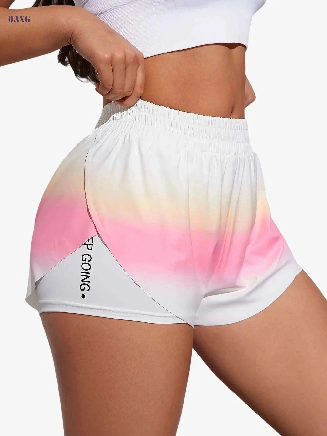 Women’s Casual Athletic Yoga Shorts - Lightweight & Stretchy Fit   OAXG 【Multicolor】 / S