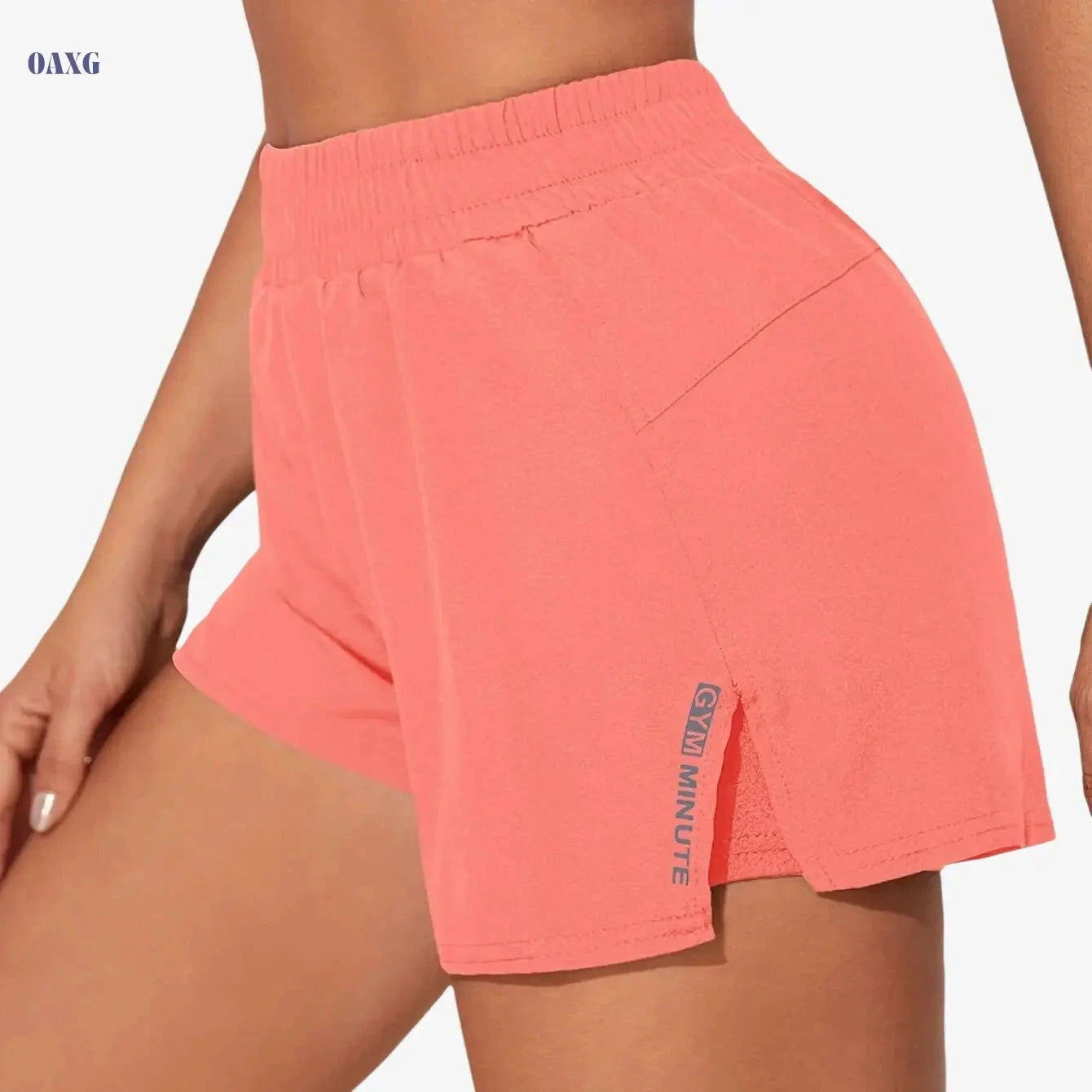 Women's Casual Athletic Yoga Shorts - Quick-Dry, Pockets, Elastic Waistband   OAXG 
