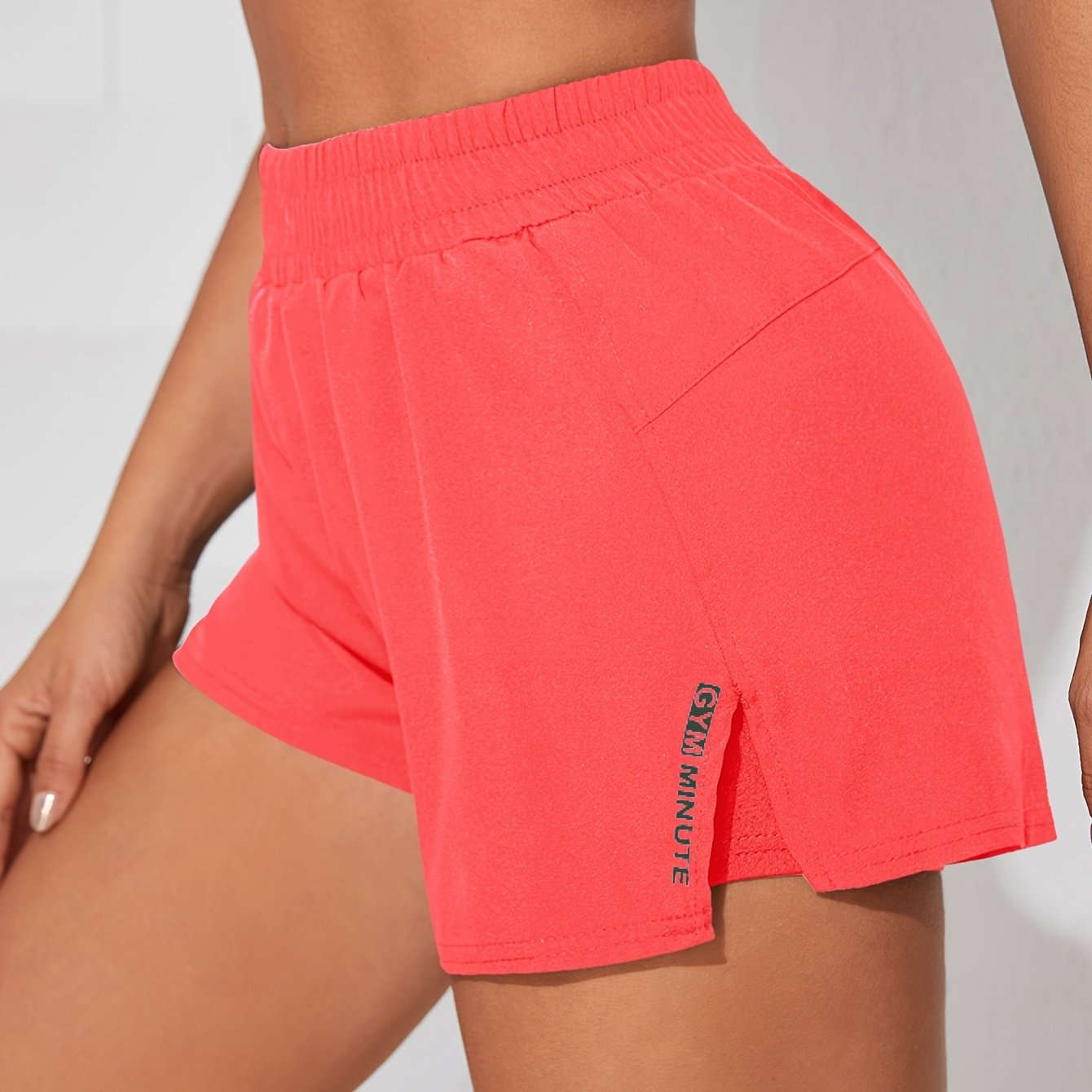 Women's Casual Athletic Yoga Shorts - Quick-Dry, Pockets, Elastic Waistband   OAXG 