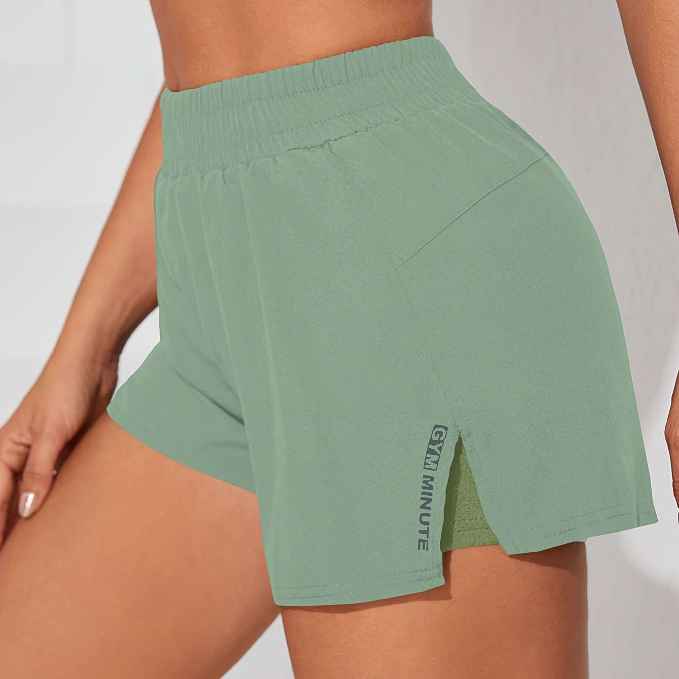 Women's Casual Athletic Yoga Shorts - Quick-Dry, Pockets, Elastic Waistband   OAXG 