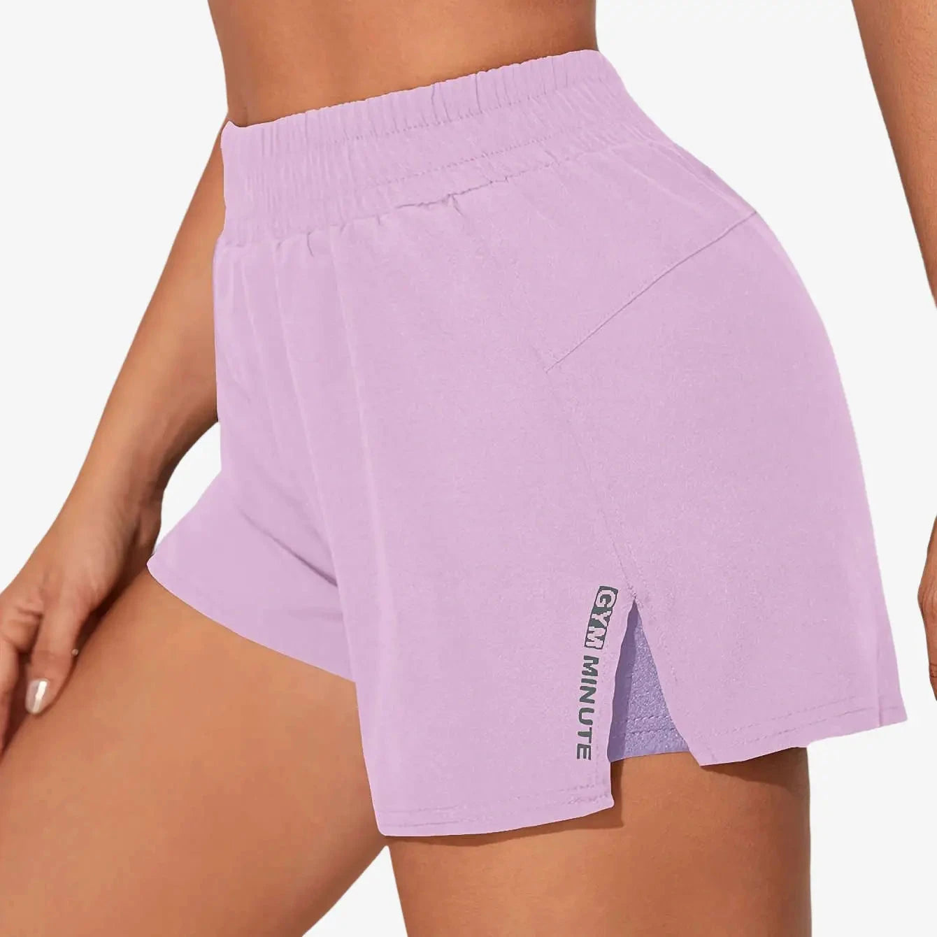 Women's Casual Athletic Yoga Shorts - Quick-Dry, Pockets, Elastic Waistband   OAXG 