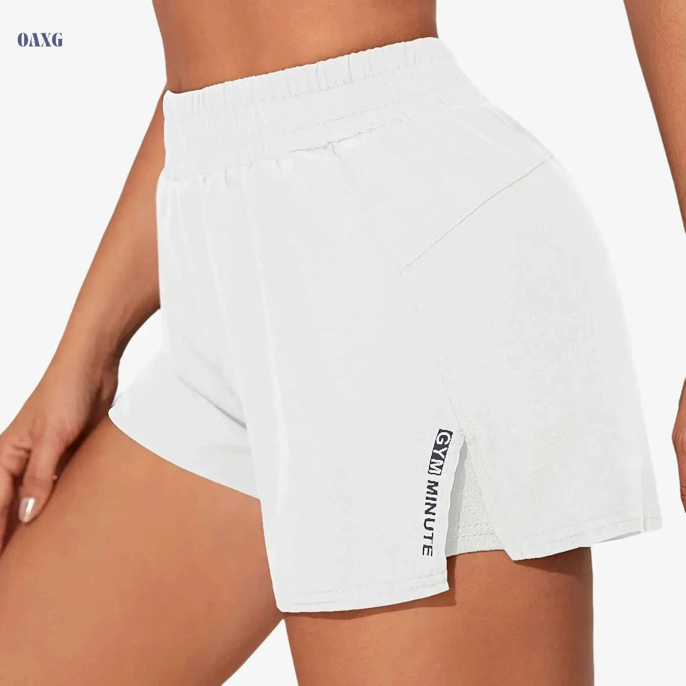 Women's Casual Athletic Yoga Shorts - Quick-Dry, Pockets, Elastic Waistband   OAXG 