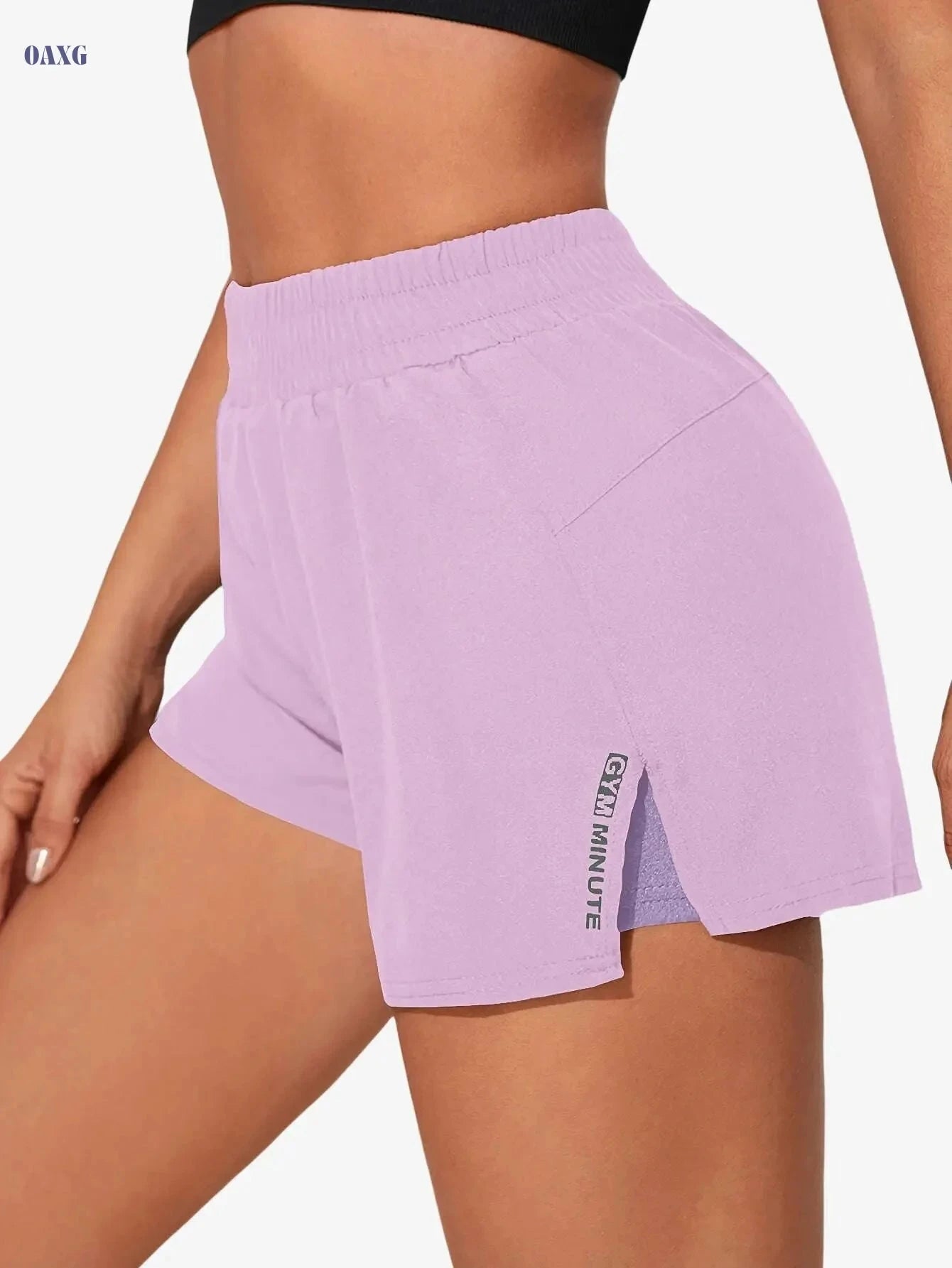 Women's Casual Athletic Yoga Shorts - Quick-Dry, Pockets, Elastic Waistband   OAXG 