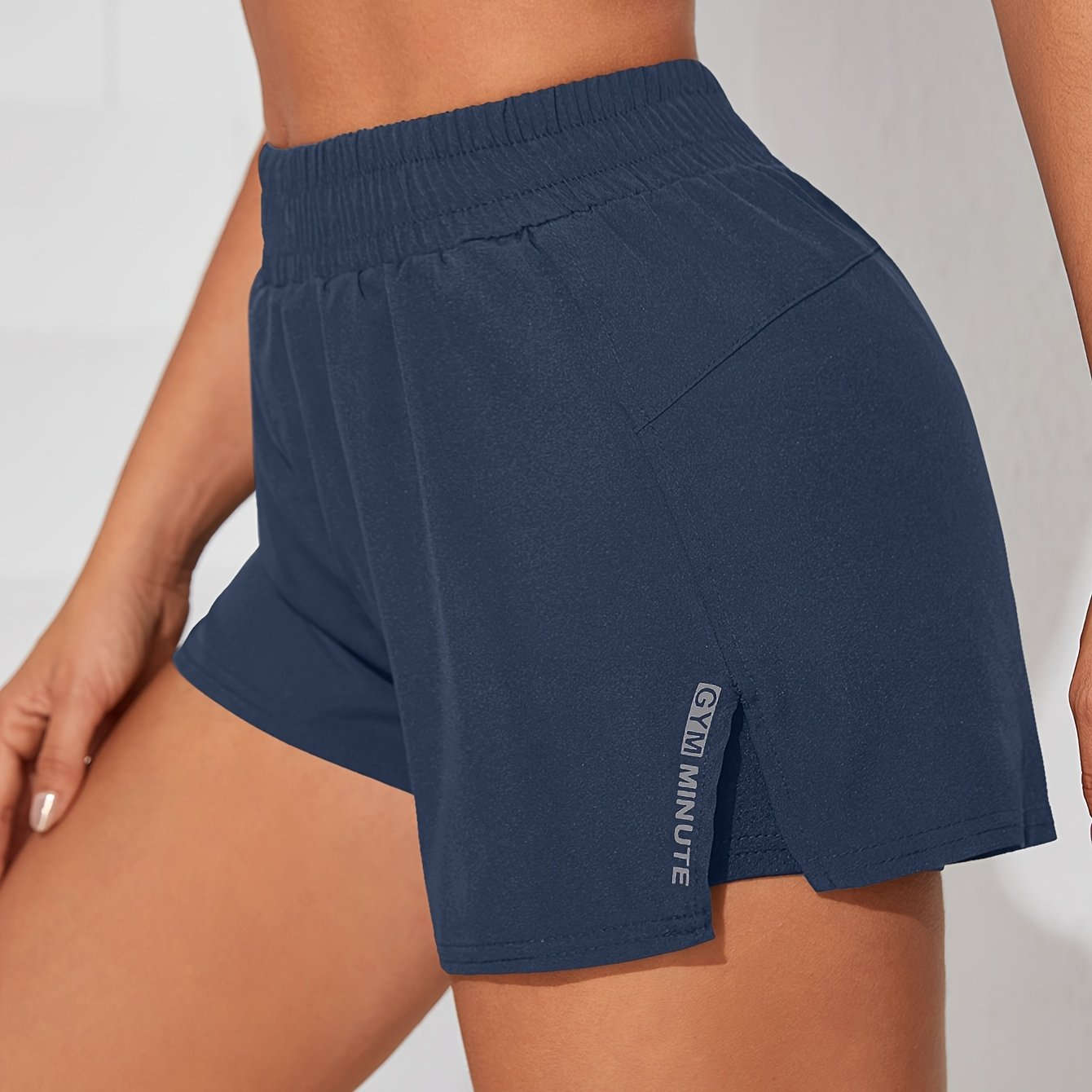 Women's Casual Athletic Yoga Shorts - Quick-Dry, Pockets, Elastic Waistband   OAXG 