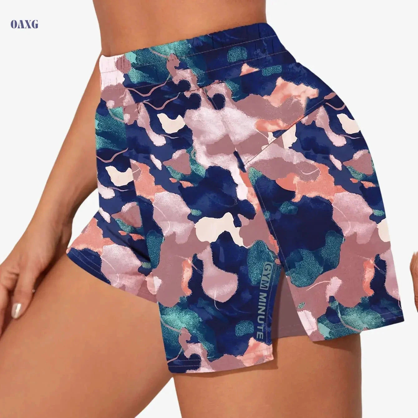Women's Casual Athletic Yoga Shorts - Quick-Dry, Pockets, Elastic Waistband   OAXG 