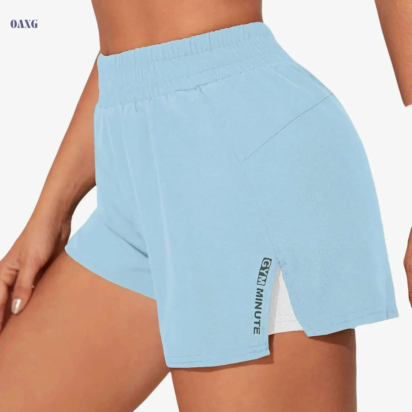 Women's Casual Athletic Yoga Shorts - Quick-Dry, Pockets, Elastic Waistband   OAXG 