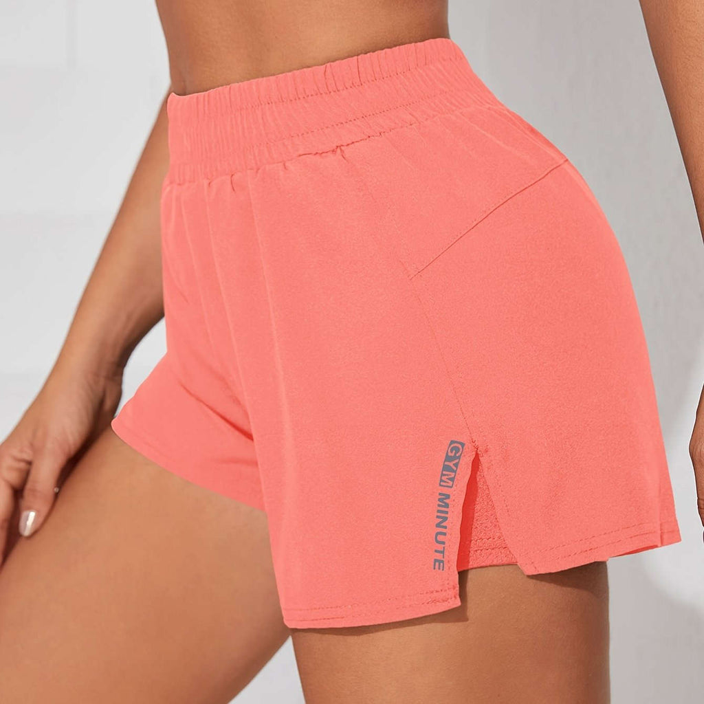 Women's Casual Athletic Yoga Shorts - Quick-Dry, Pockets, Elastic Waistband   OAXG 