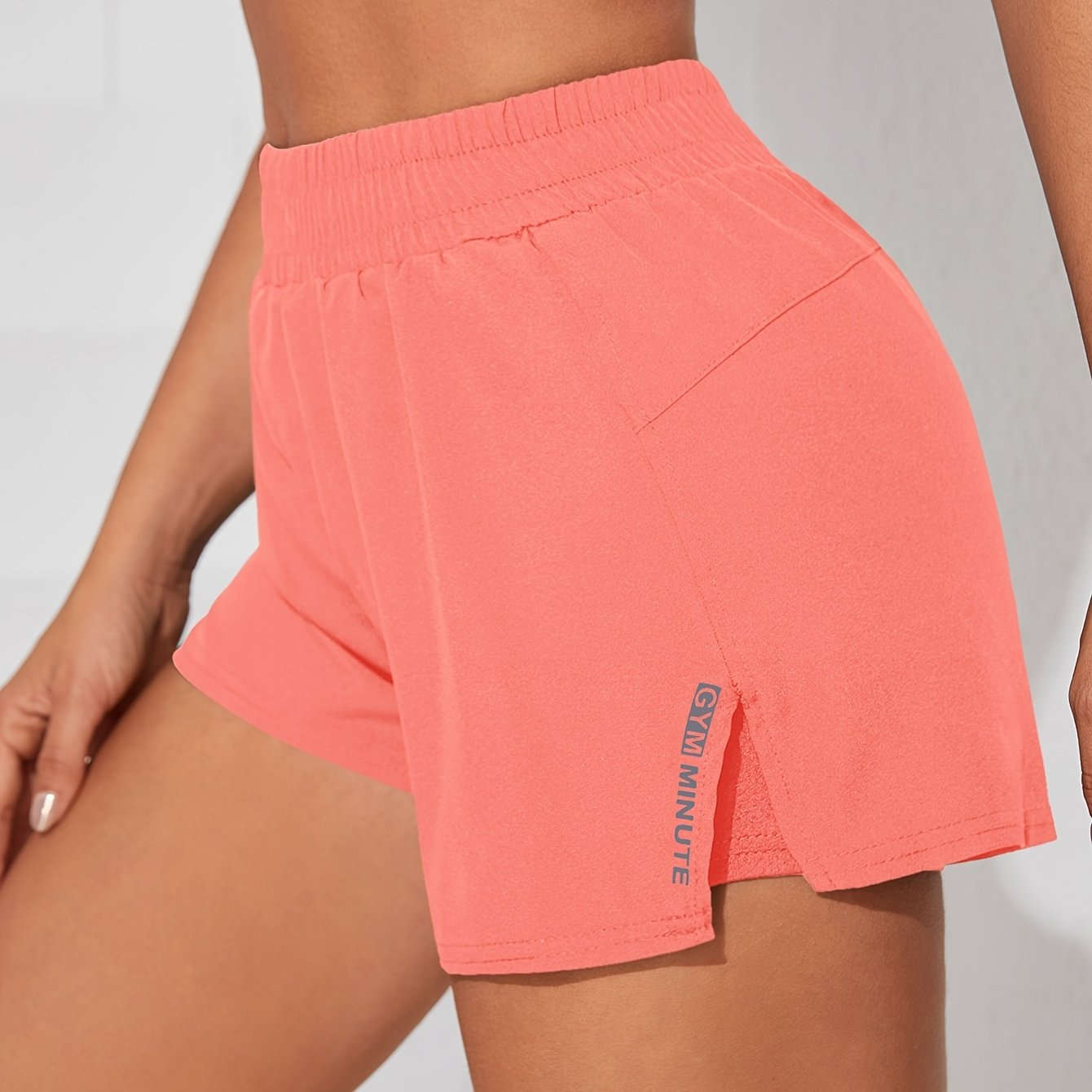 Women's Casual Athletic Yoga Shorts - Quick-Dry, Pockets, Elastic Waistband   OAXG 