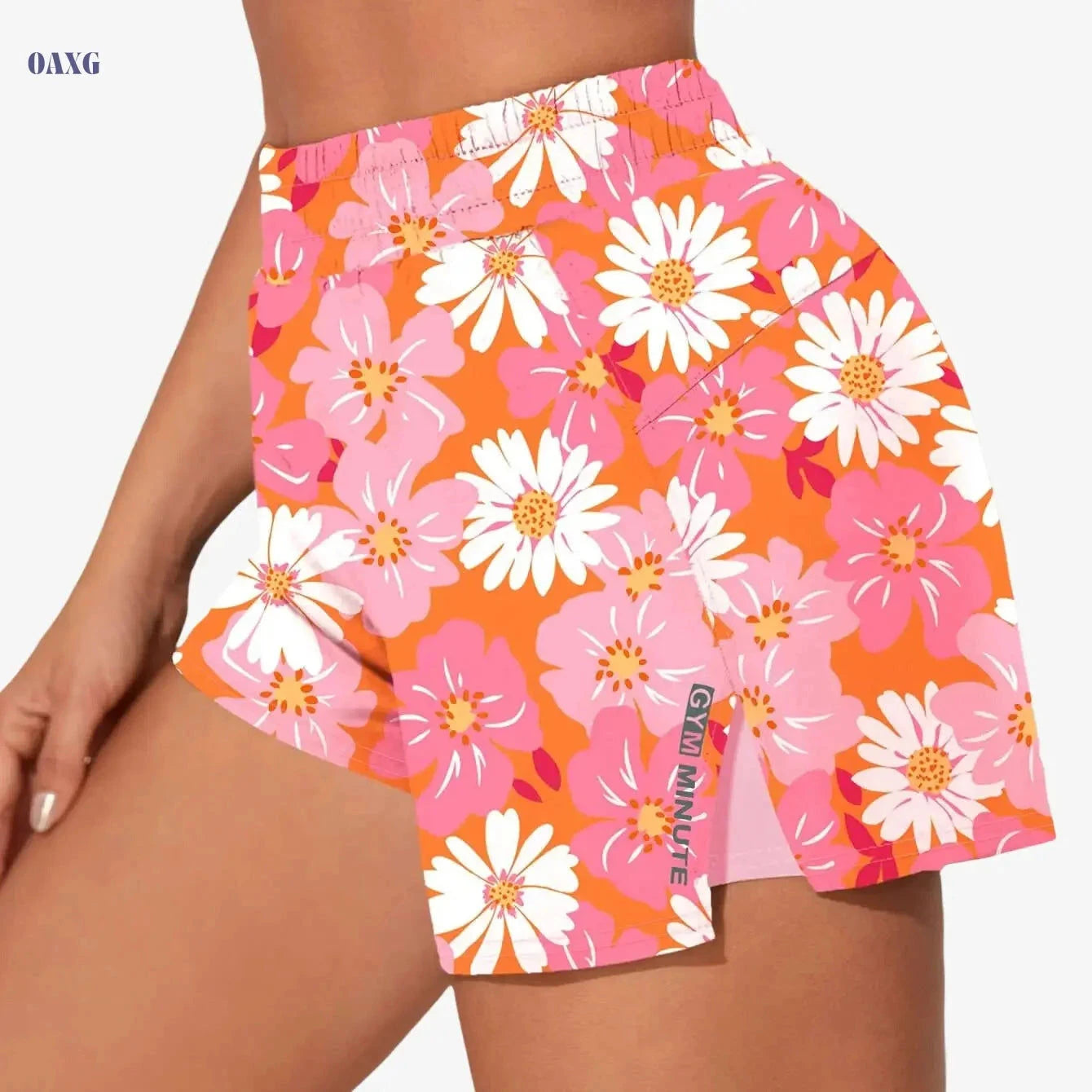 Women's Casual Athletic Yoga Shorts - Quick-Dry, Pockets, Elastic Waistband   OAXG 