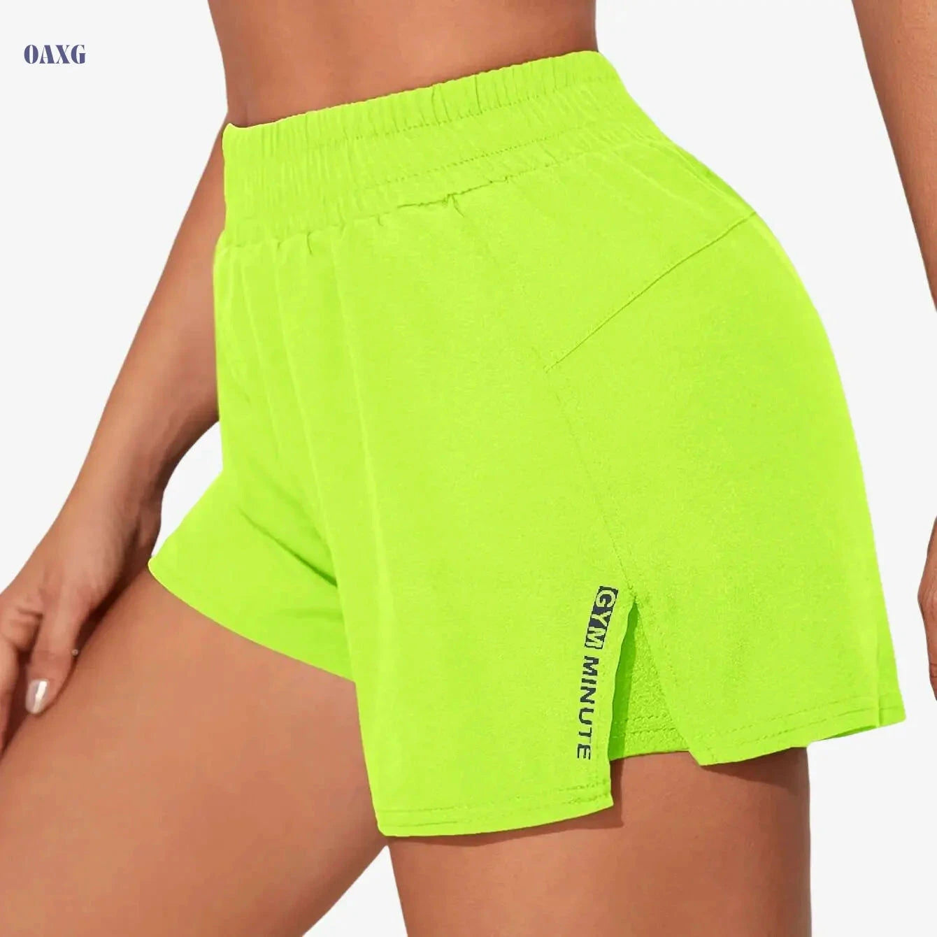 Women's Casual Athletic Yoga Shorts - Quick-Dry, Pockets, Elastic Waistband   OAXG 