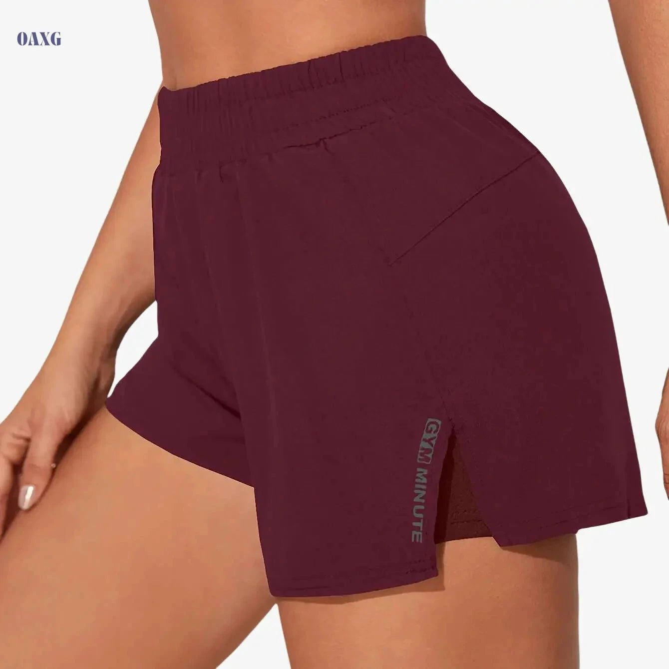 Women's Casual Athletic Yoga Shorts - Quick-Dry, Pockets, Elastic Waistband   OAXG 