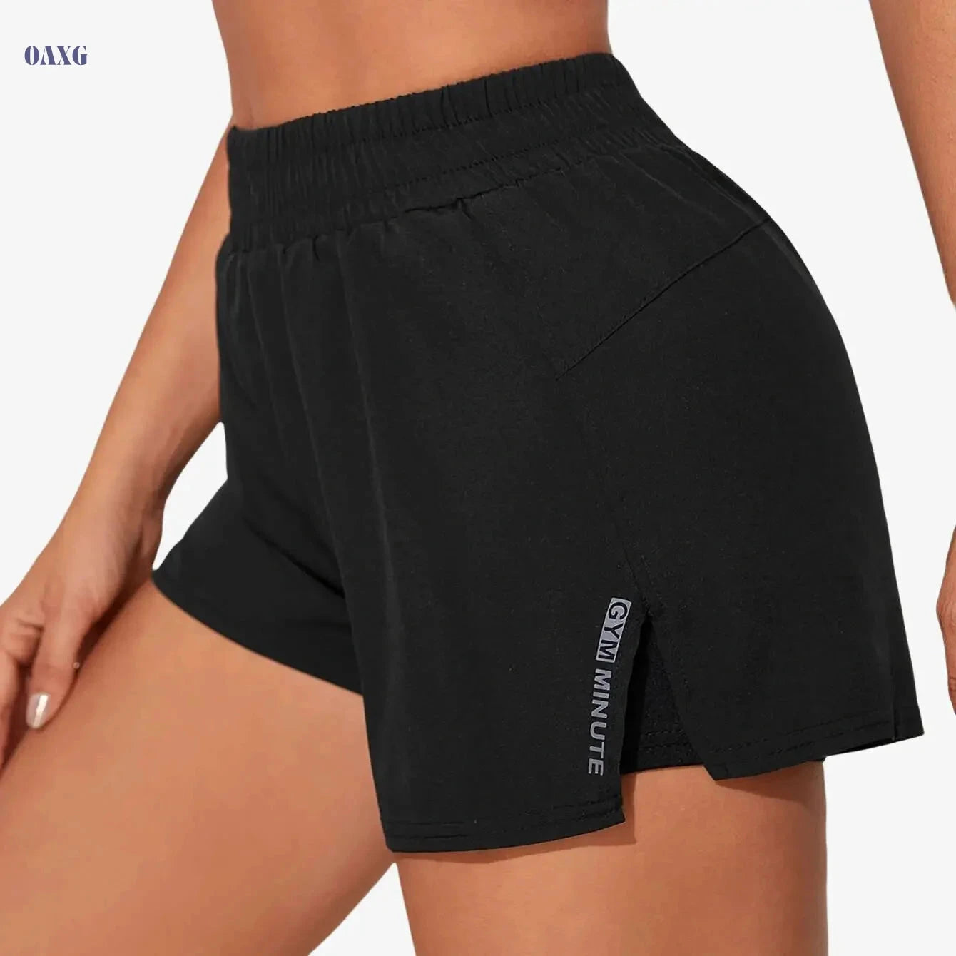 Women's Casual Athletic Yoga Shorts - Quick-Dry, Pockets, Elastic Waistband   OAXG Navy Blue / XS