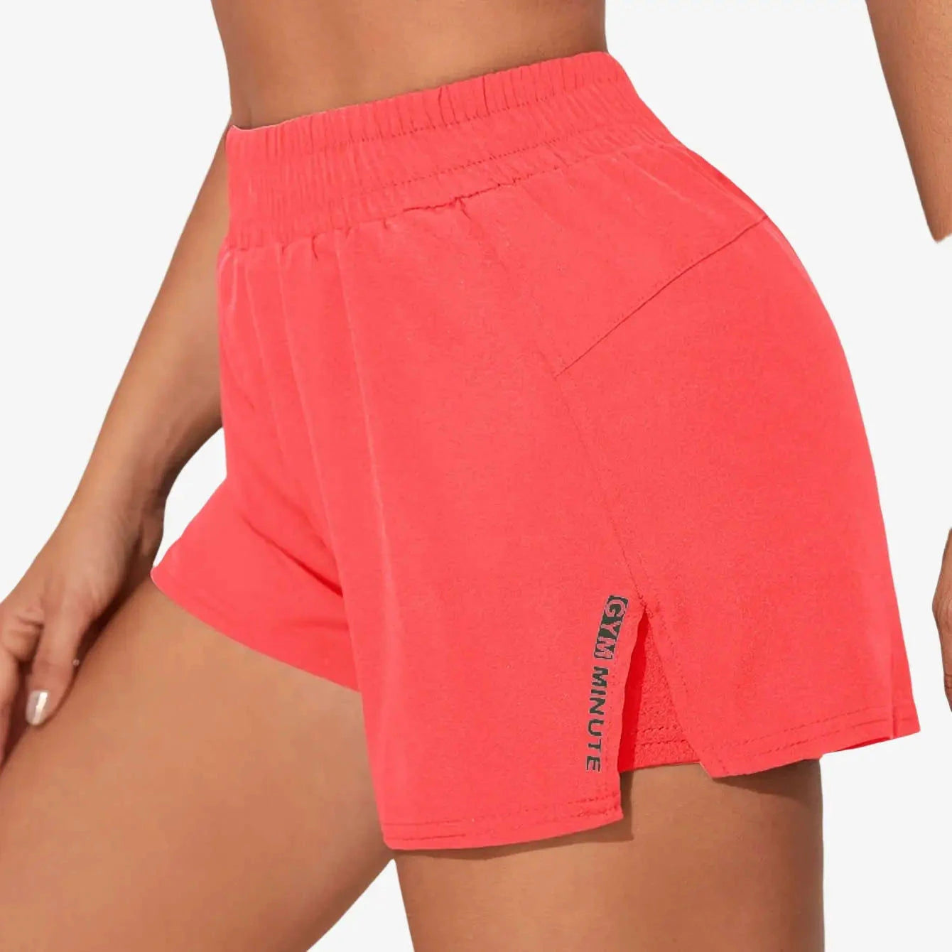 Women's Casual Athletic Yoga Shorts - Quick-Dry, Pockets, Elastic Waistband   OAXG 