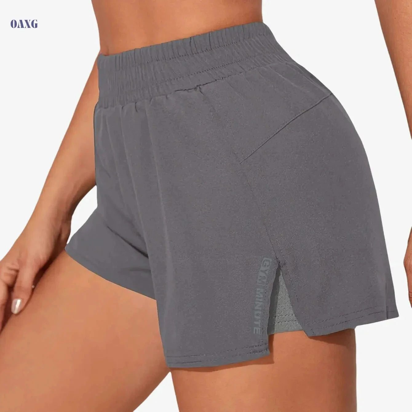 Women's Casual Athletic Yoga Shorts - Quick-Dry, Pockets, Elastic Waistband   OAXG 